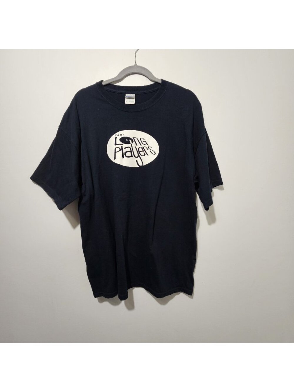HTF RARE Gildan Black " The Long Players" Band T-Shirt Size XL